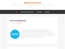 Tablet Screenshot of millennialschool.com